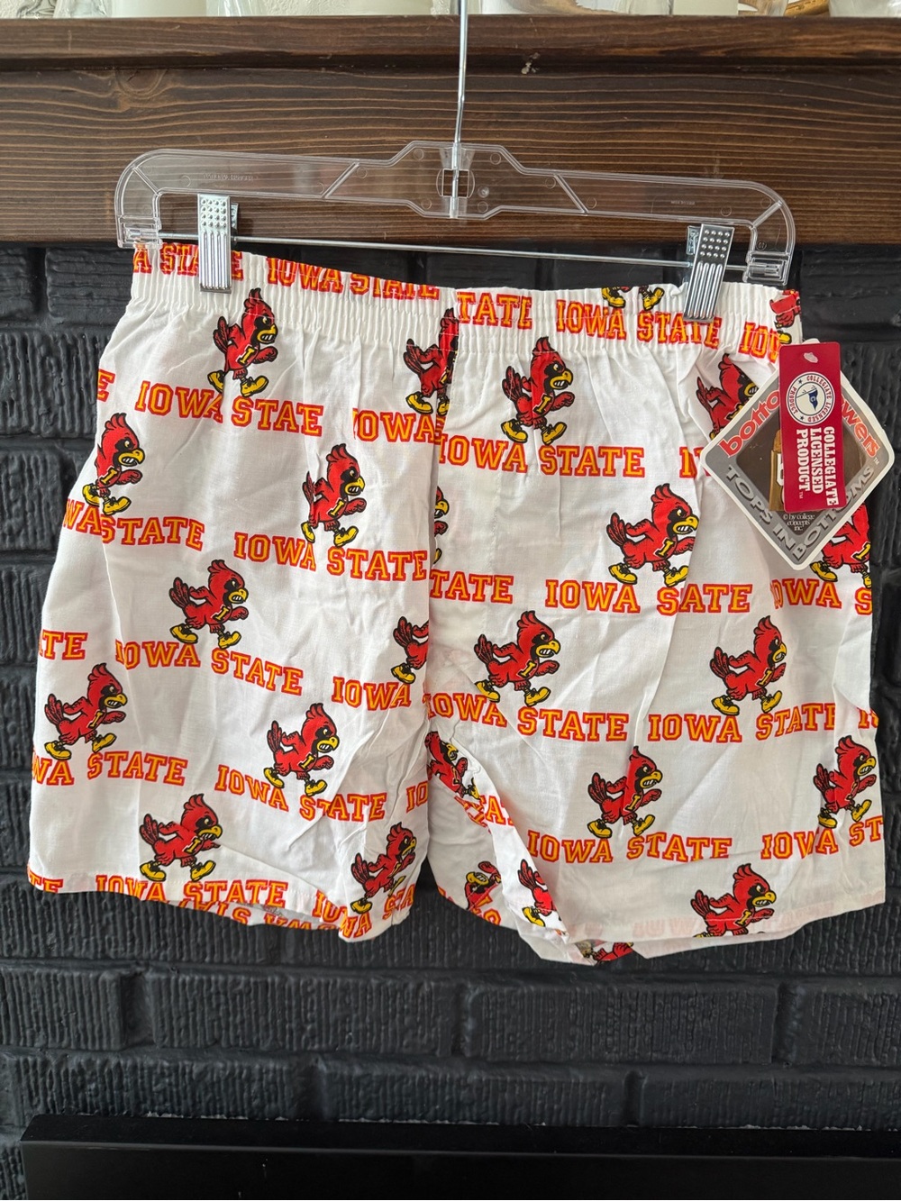 Vintage 90s Iowa State Cyclones Logo Boxer Shorts NEVER WORN
